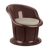 Cello Globus - 660x666x722 mm, Image Series Matt Brown Single Sofa Chair