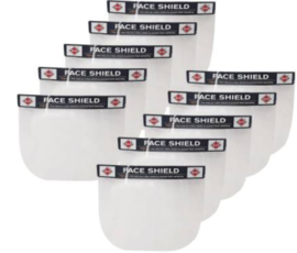 Josch JFS 01 - 200 microns Anti Fog Lexan Polycarbonate Dust Proof Reusable Universal Full Face Protective Shield