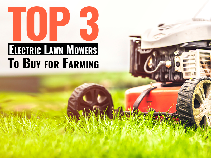 Do you Really Like Mowing? Top 3 Electric Lawn Mowers to Buy for Farming