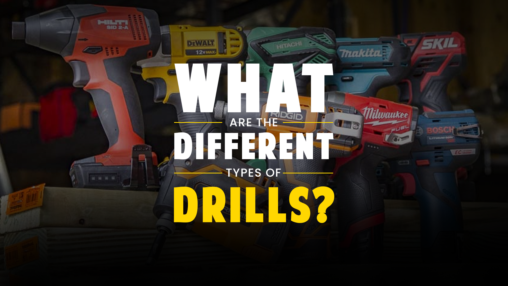 What Are The Different Types Of Drills?